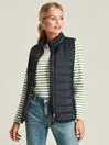 Joules Gilets Women Navy Blue Showerproof Padded Gilet
