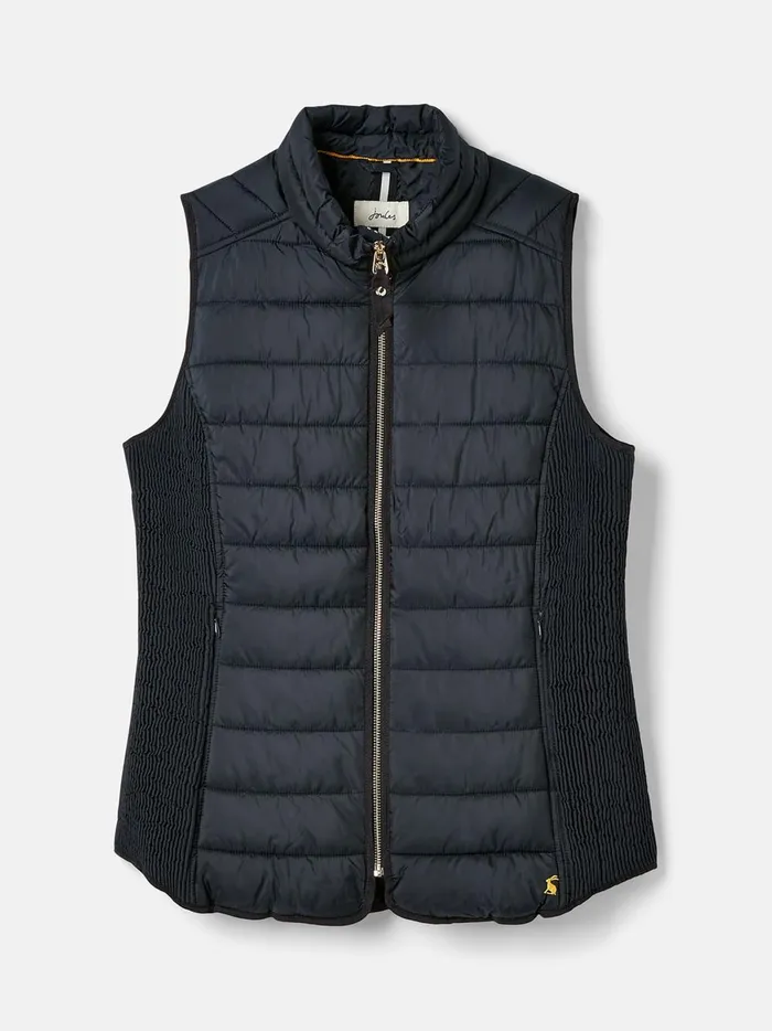 Joules Gilets Women Navy Blue Showerproof Padded Gilet
