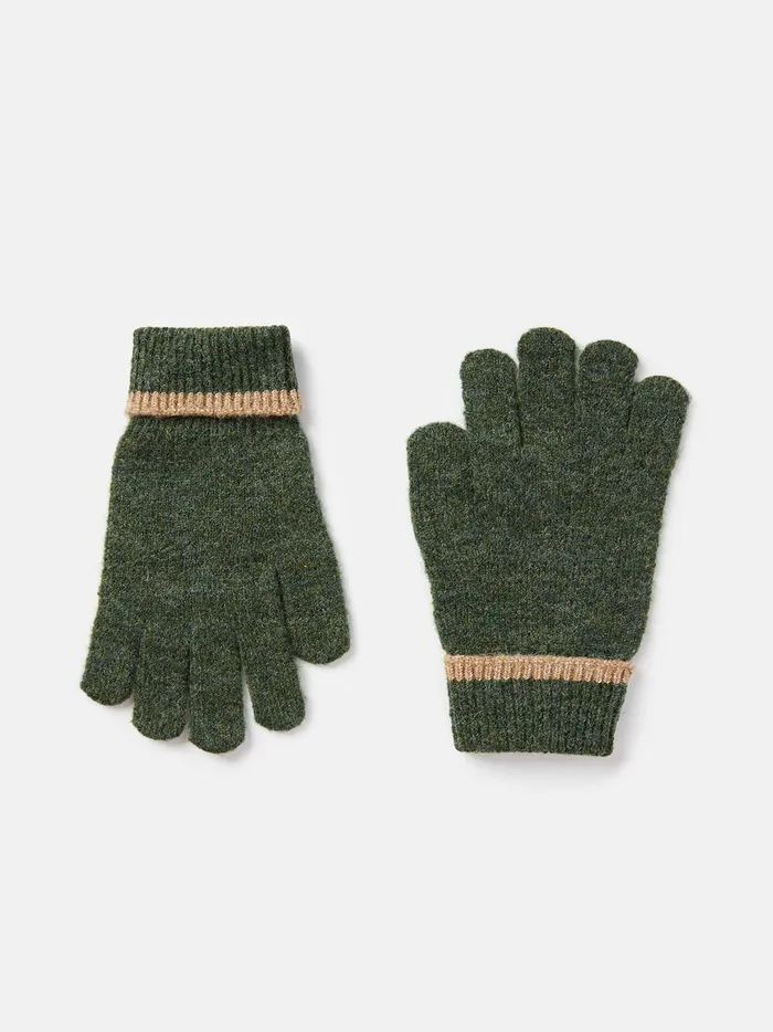 Joules Gloves Women Green Knitted Gloves