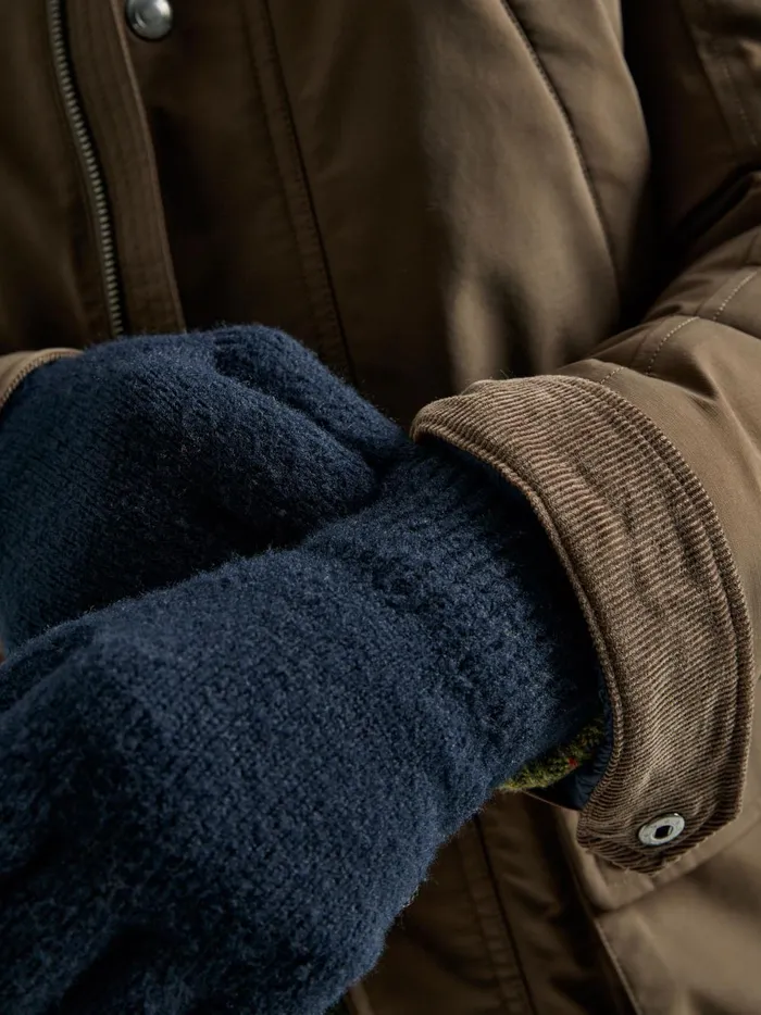 Joules Hats Gloves and Scarves Men Navy Knitted Gloves