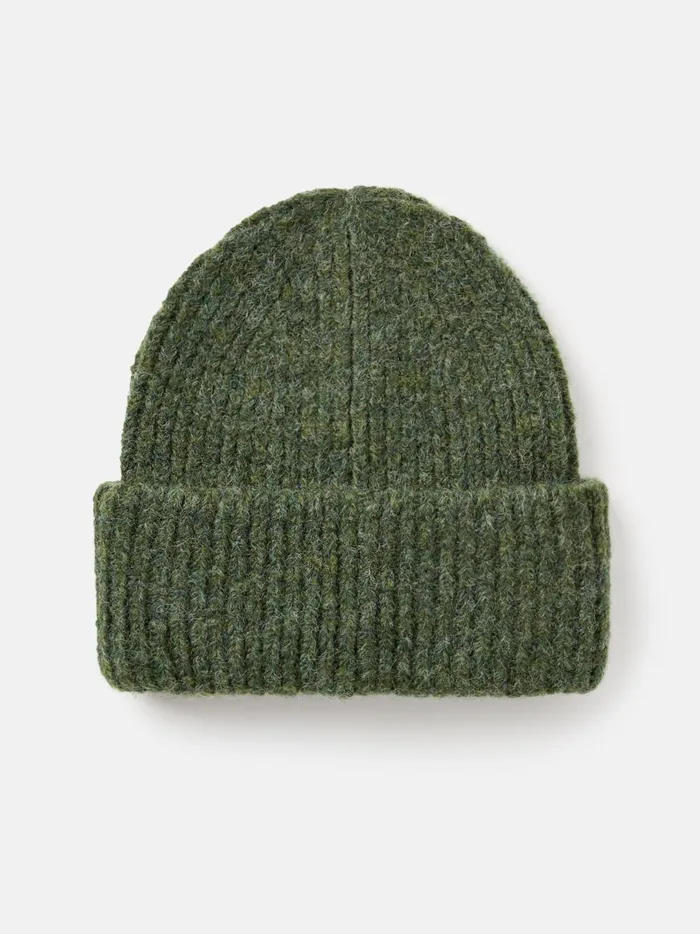 Joules Hats Women Green Oversized Knitted Beanie Hat