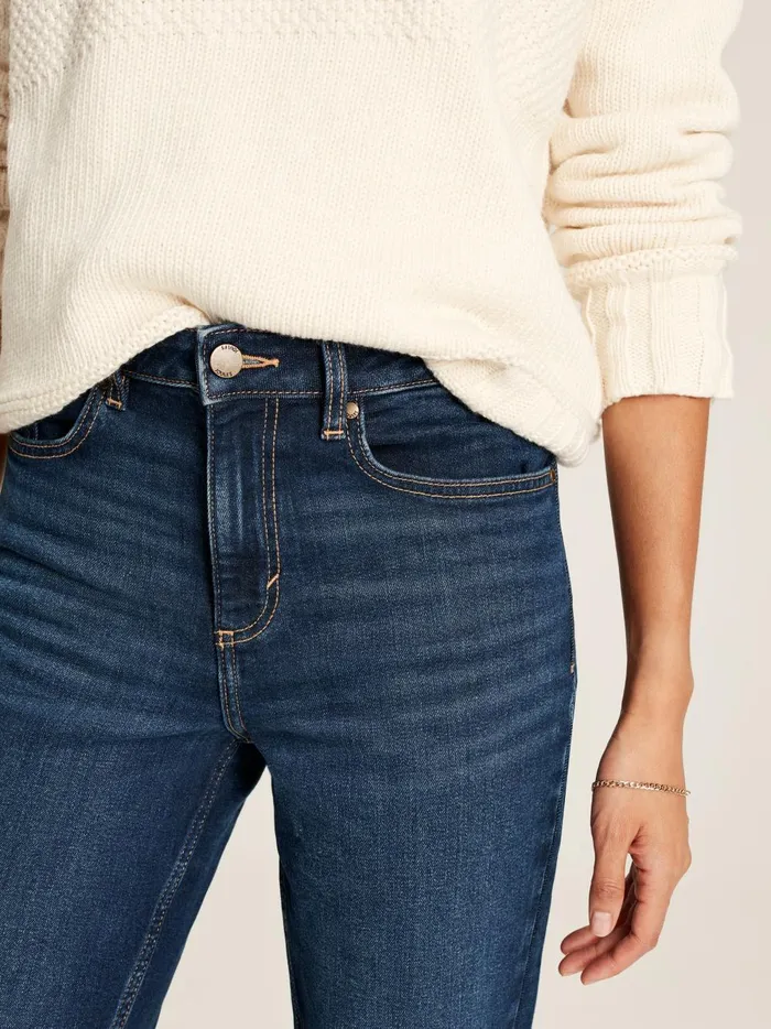 Joules Jeans Women Blue Mid Rise Straight Leg Jeans