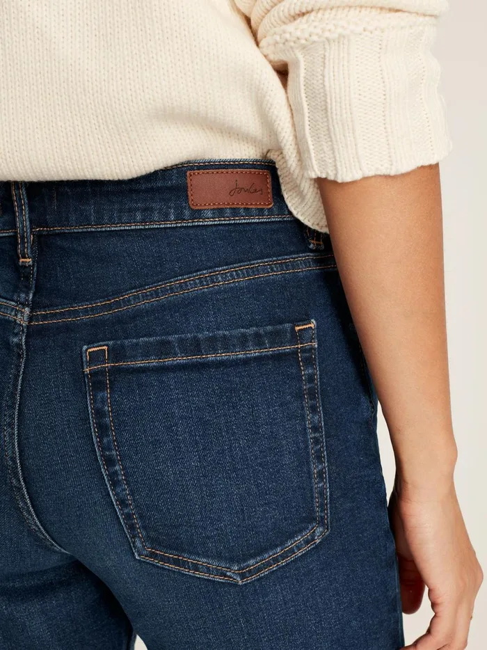 Joules Jeans Women Blue Mid Rise Straight Leg Jeans