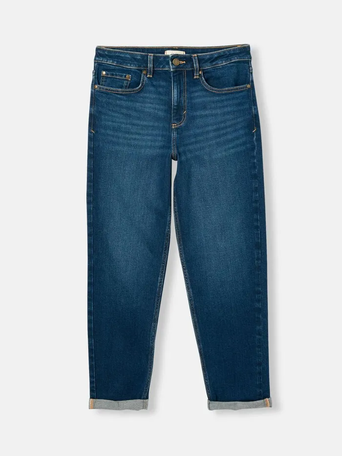 Joules Jeans Women Blue Mid Rise Straight Leg Jeans