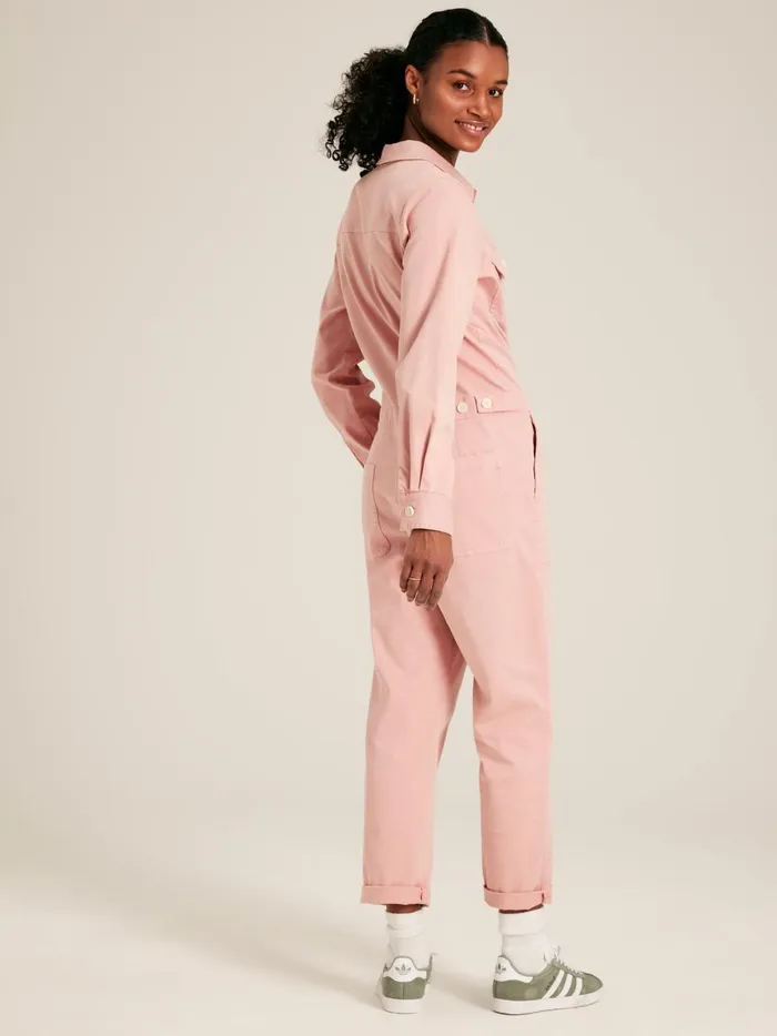 Joules Jumpsuits and Dungarees Women Rose Pink Long Sleeve Boilersuit