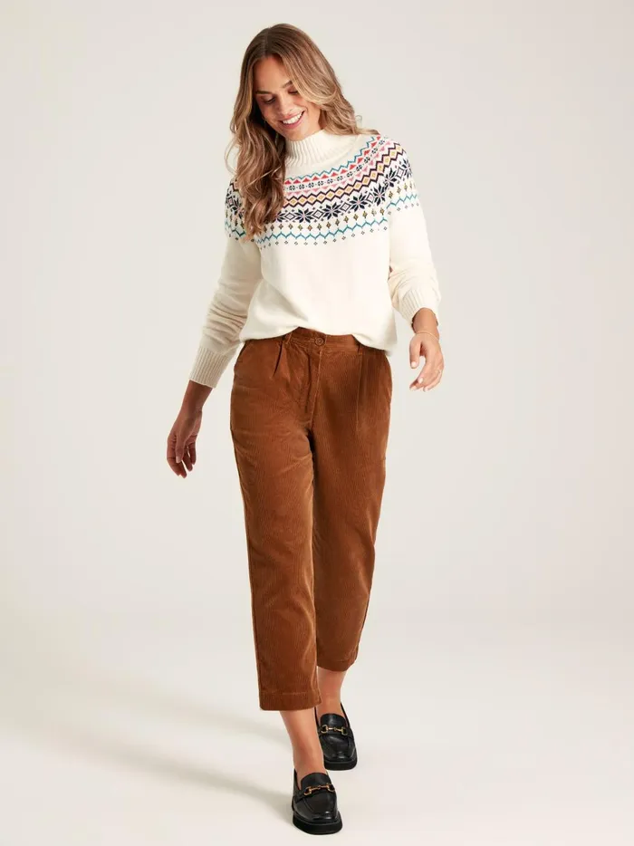 Joules Knitwear Women Cream Fair Isle Jumper