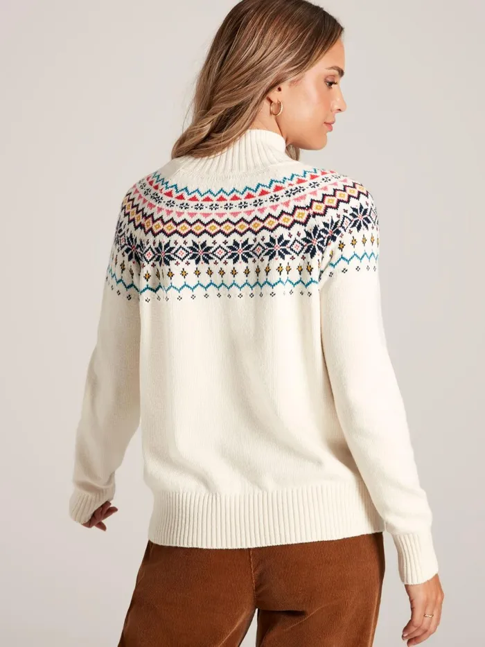 Joules Knitwear Women Cream Fair Isle Jumper
