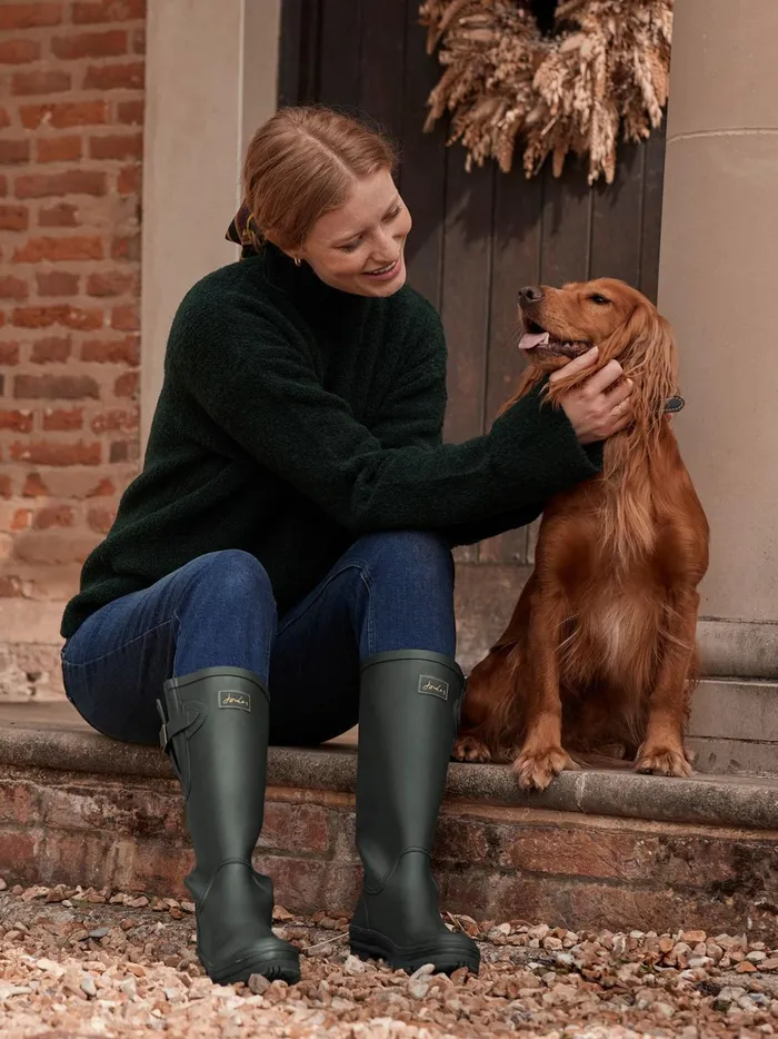 Joules Knitwear Women Dark Green High Neck Boucl Jumper