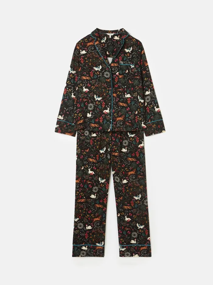 Joules Nightwear Women Black Pyjama Set