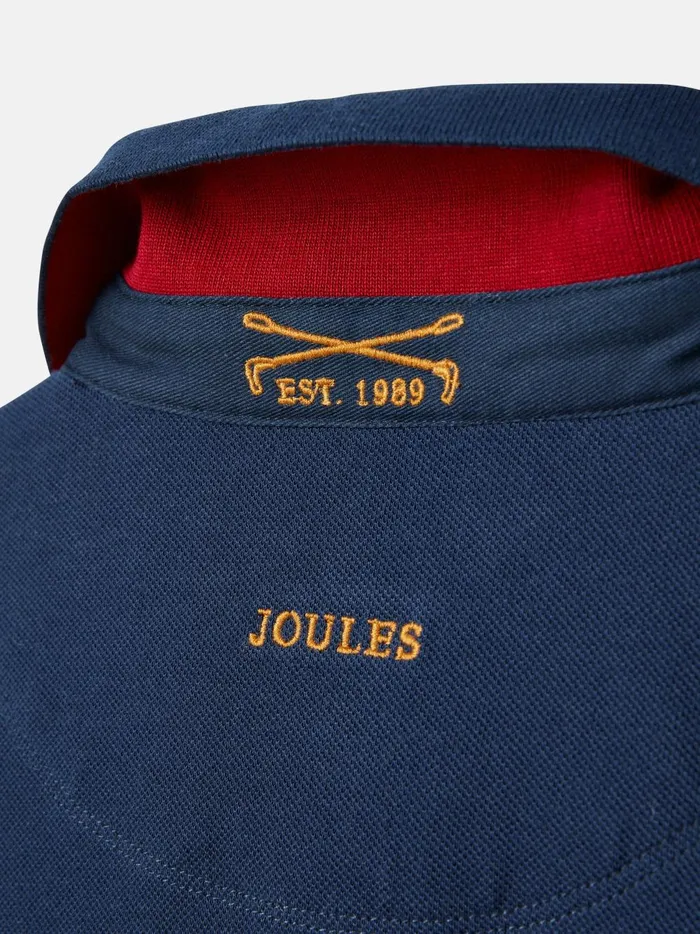 Joules Polo Shirts Boys Navy Long Sleeve Cotton Polo Shirt