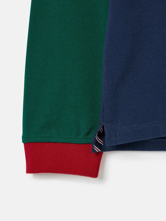 Joules Polo Shirts Boys Navy Long Sleeve Cotton Polo Shirt