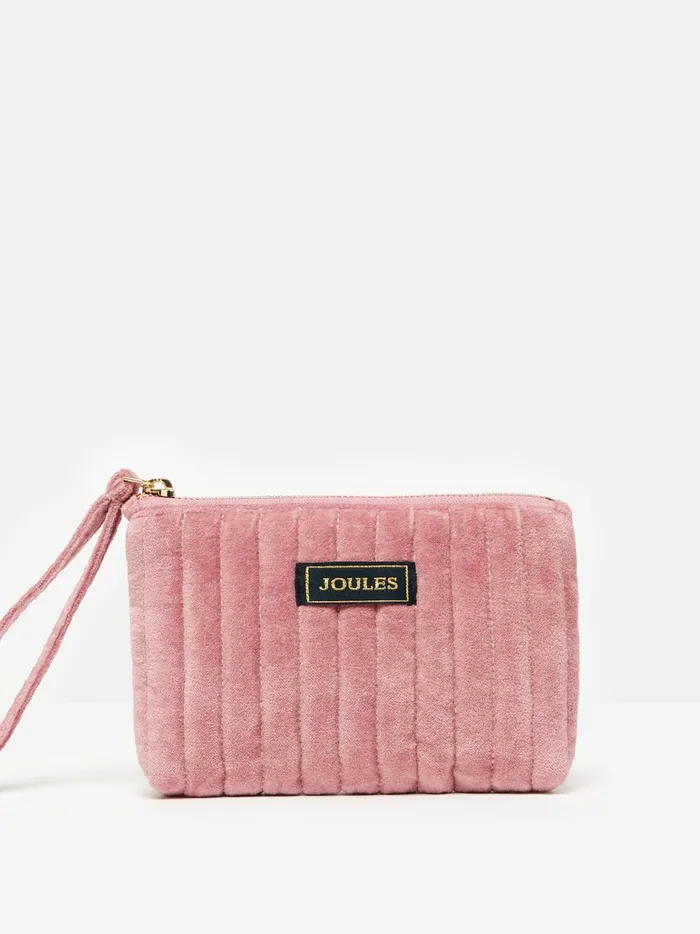 Joules Purses Women Pink Velvet Wrist Purse