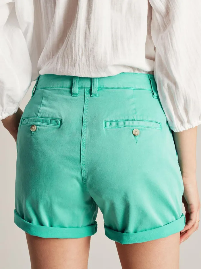 Joules Shorts and Skirts Women Green Cruise Mid Thigh Length Chino Shorts