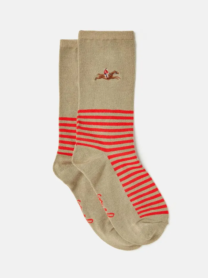 Joules Socks and Tights Women Brown Ankle Socks
