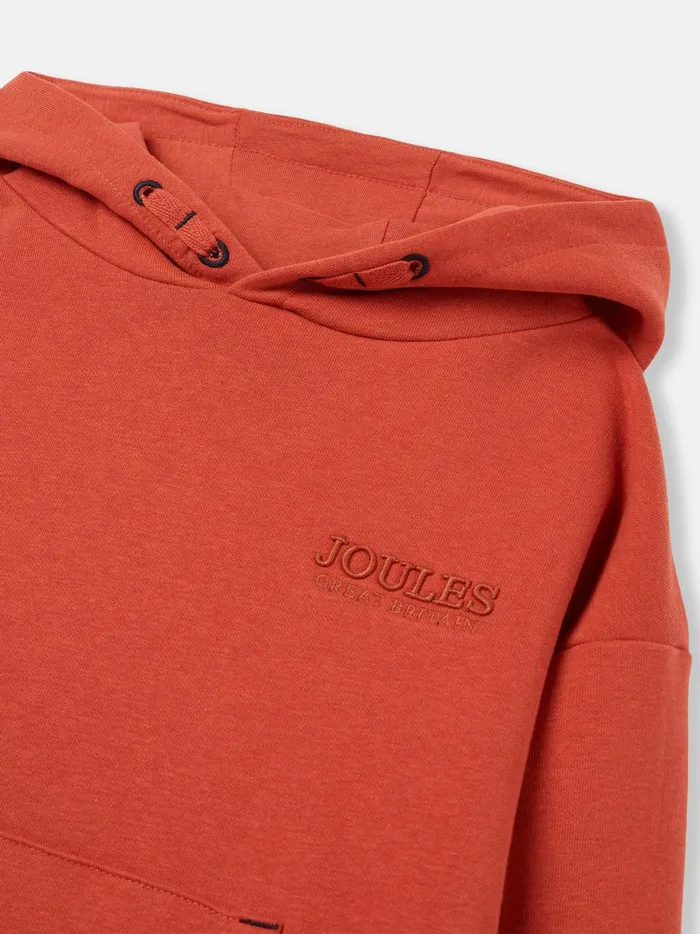 Joules Sweatshirts and Hoodies Boys Orange Hooded Sweatshirt