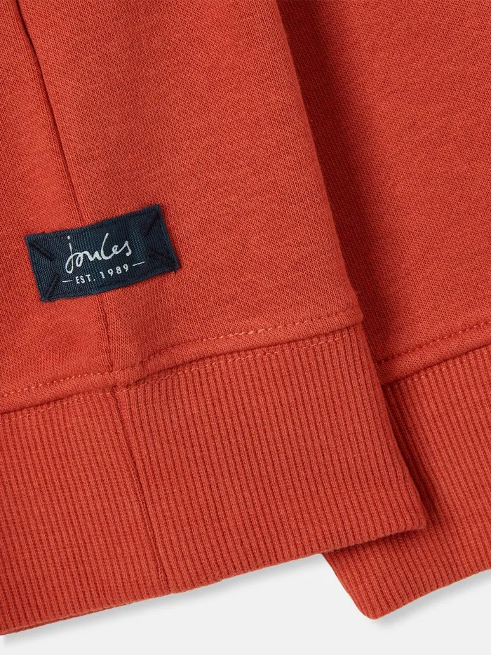 Joules Sweatshirts and Hoodies Boys Orange Hooded Sweatshirt