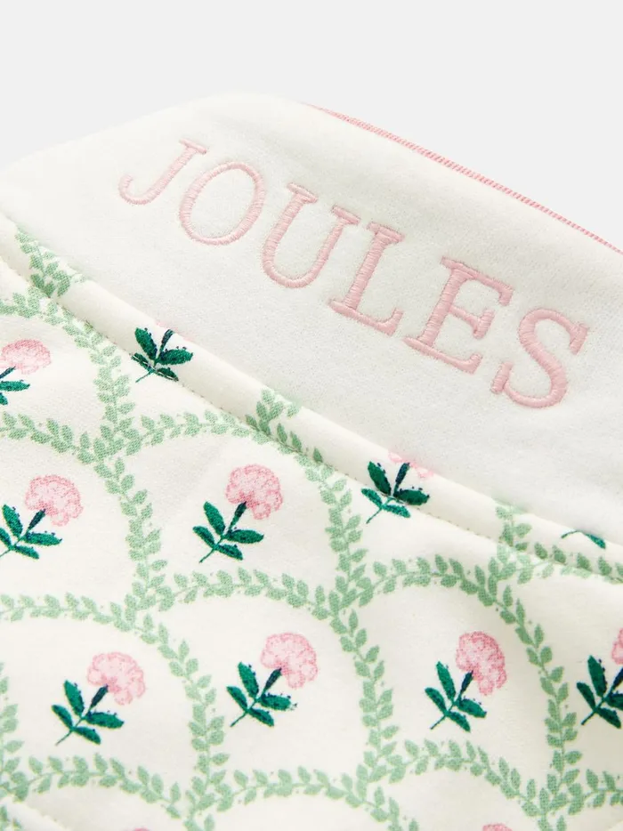 Joules Sweatshirts and Hoodies Girls Cream Floral Funnel Neck Sweatshirt