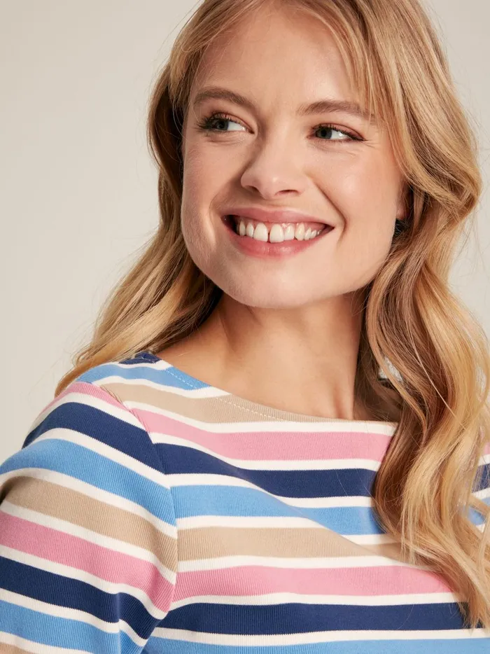 Joules Tops Women Multi Stripe Boat Neck Breton Top