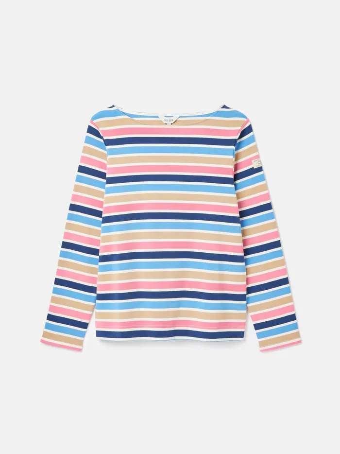 Joules Tops Women Multi Stripe Boat Neck Breton Top