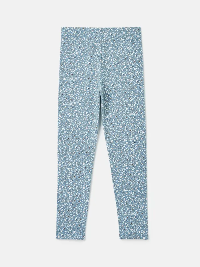 Joules Trousers and Leggings Girls Blue Floral Leggings