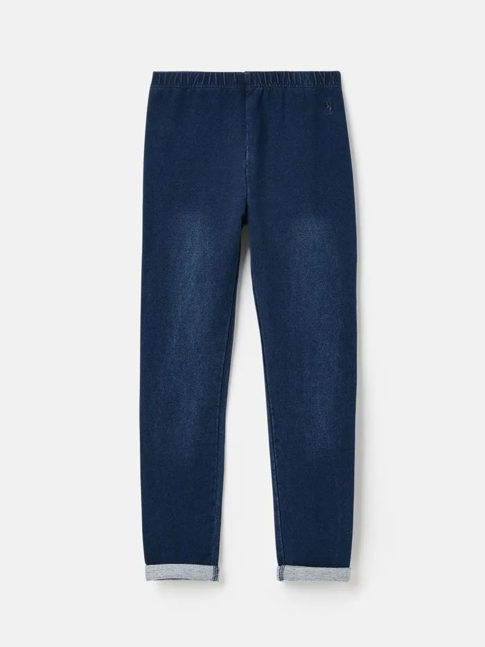 Joules Trousers and Leggings Girls Dark Blue Denim Leggings