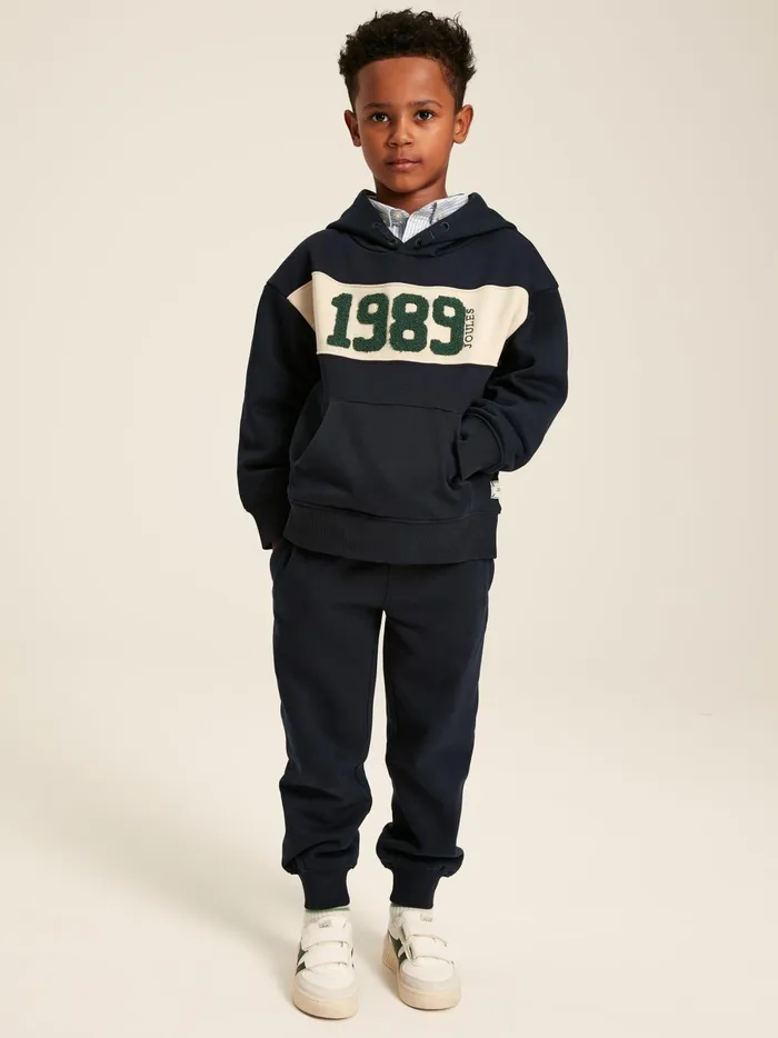 Joules Trousers Boys Navy Jersey Joggers