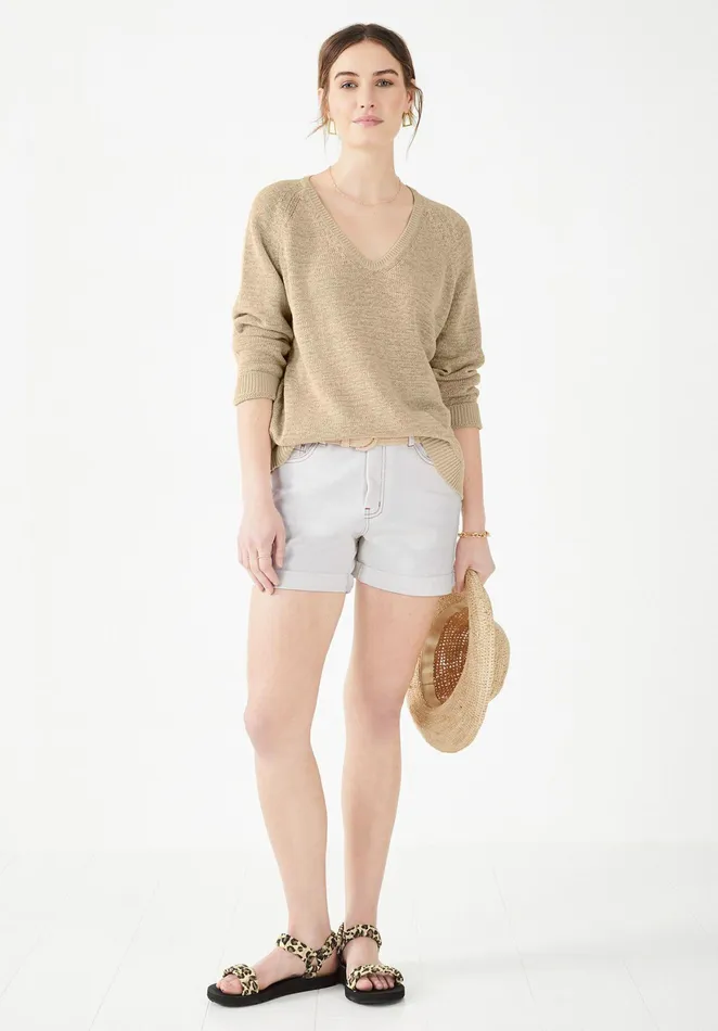 Jumpers and Cardigans Women Hush Daphne VNeck Jumper Ecru
