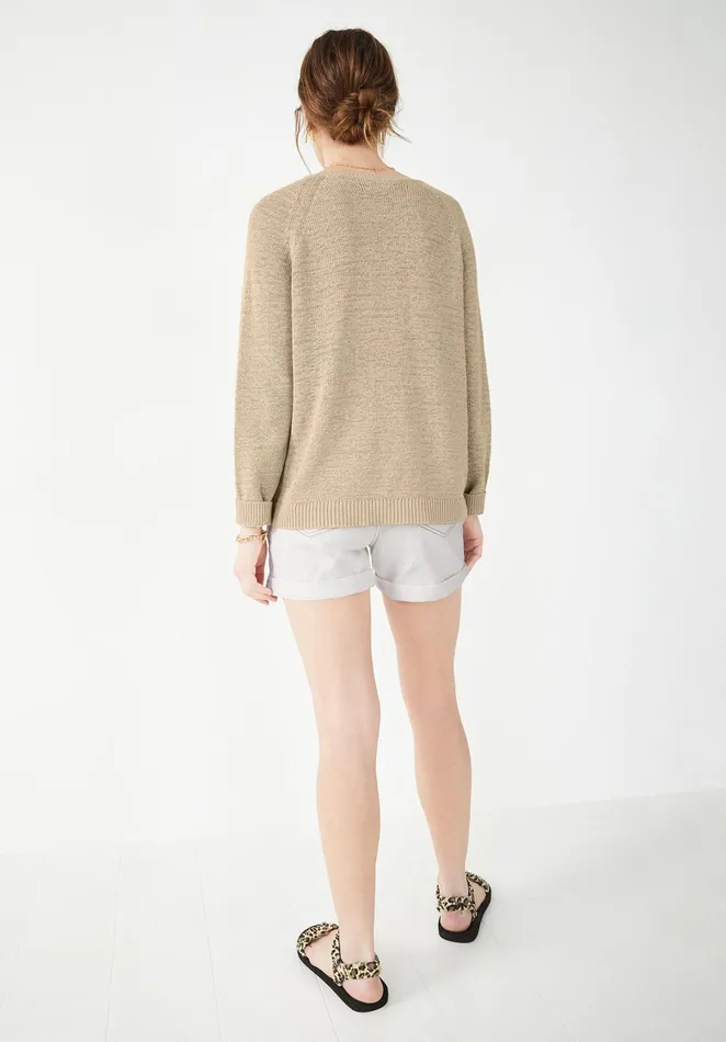 Jumpers and Cardigans Women Hush Daphne VNeck Jumper Ecru