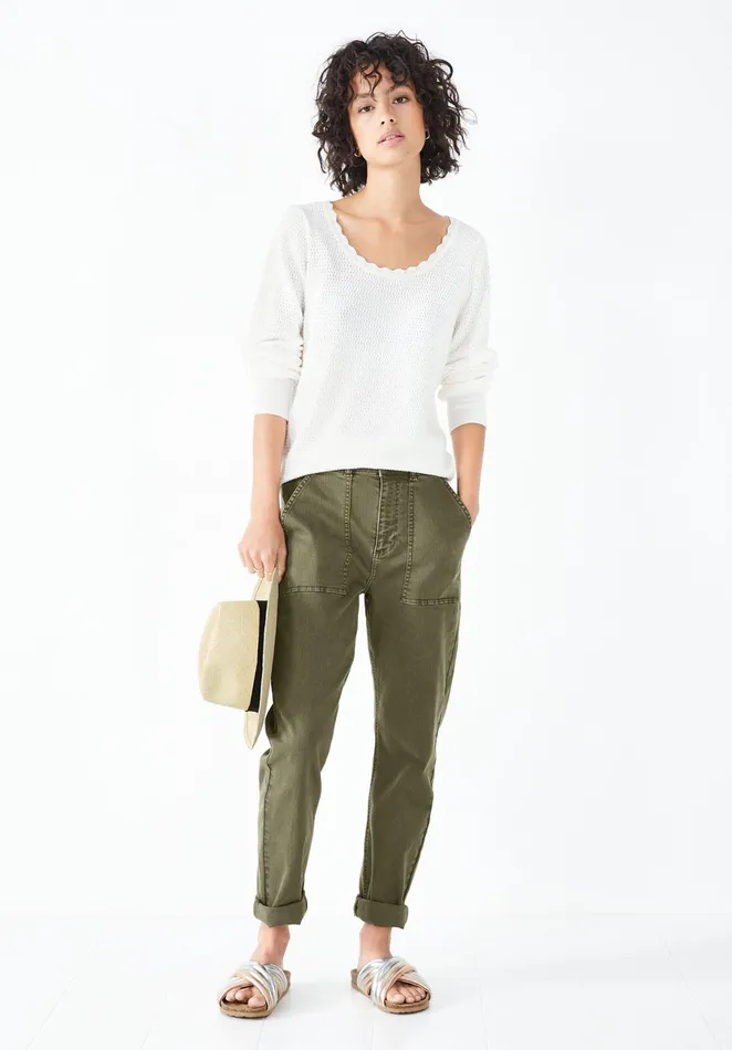 Jumpers and Cardigans Women Hush Florence Scoop Neck Jumper Ecru