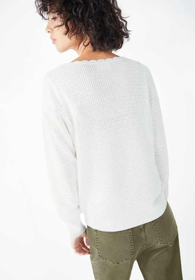 Jumpers and Cardigans Women Hush Florence Scoop Neck Jumper Ecru