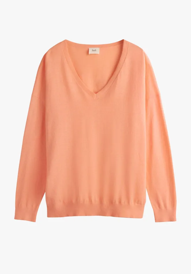 Jumpers and Cardigans Women Hush Lowenna Linen Blend Jumper Soft Orange