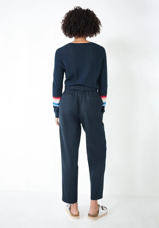 Jumpers and Cardigans Women Hush Novie Rainbow Jumper Midnight Navy Bluemulti