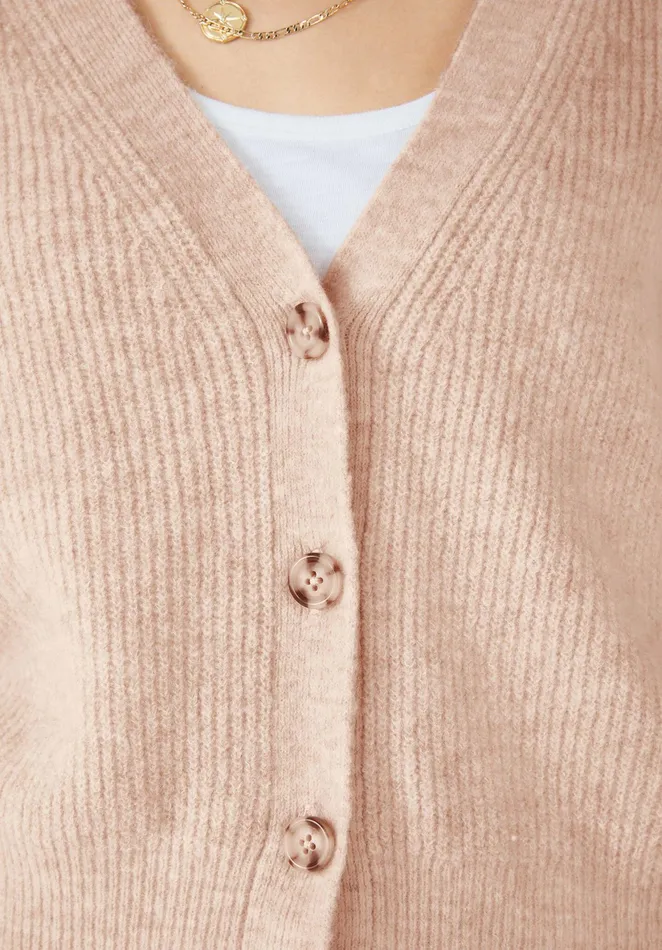 Jumpers and Cardigans Women Hush Riva Ribbed Cardigan Oatmeal
