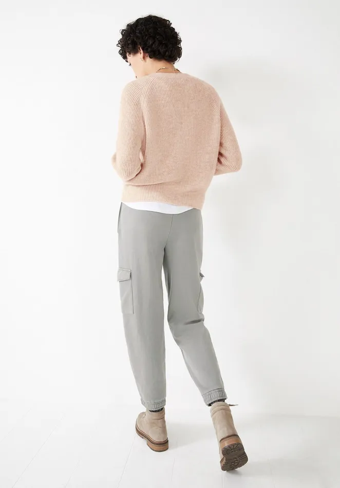 Jumpers and Cardigans Women Hush Riva Ribbed Cardigan Oatmeal