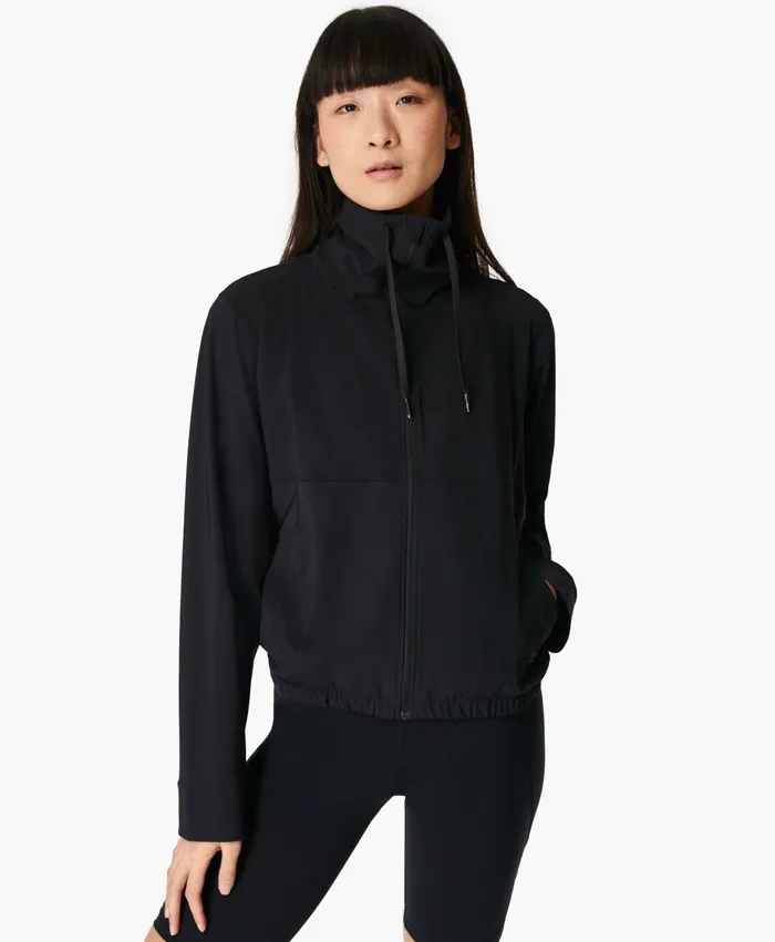 Jumpers Hoodies Explorer Zip Up Jacket Black 8211 Sweaty Betty Women