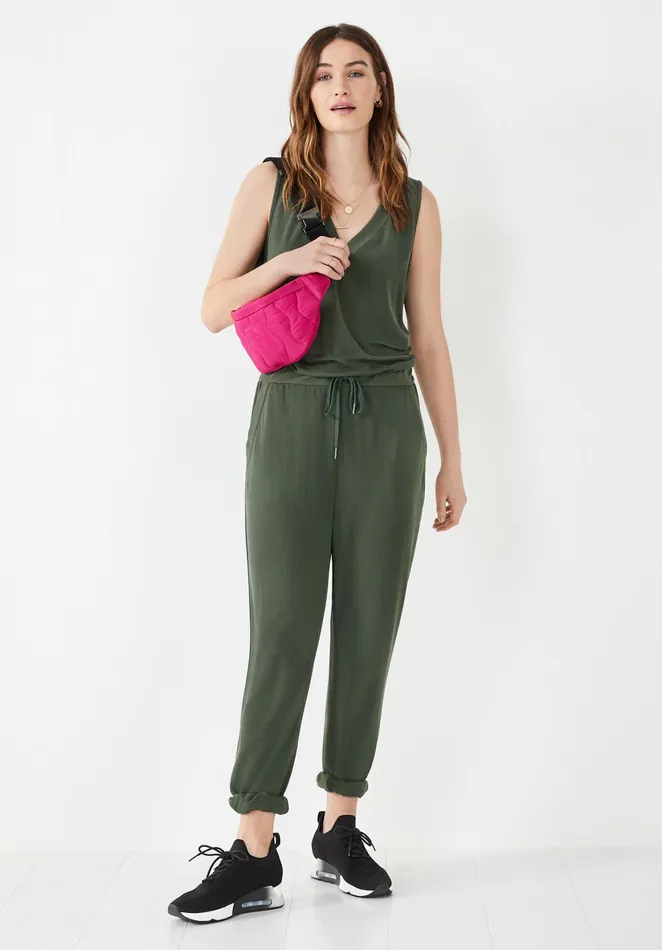Jumpsuits and Playsuits Women Hush Reina Jersey Jumpsuit Khaki