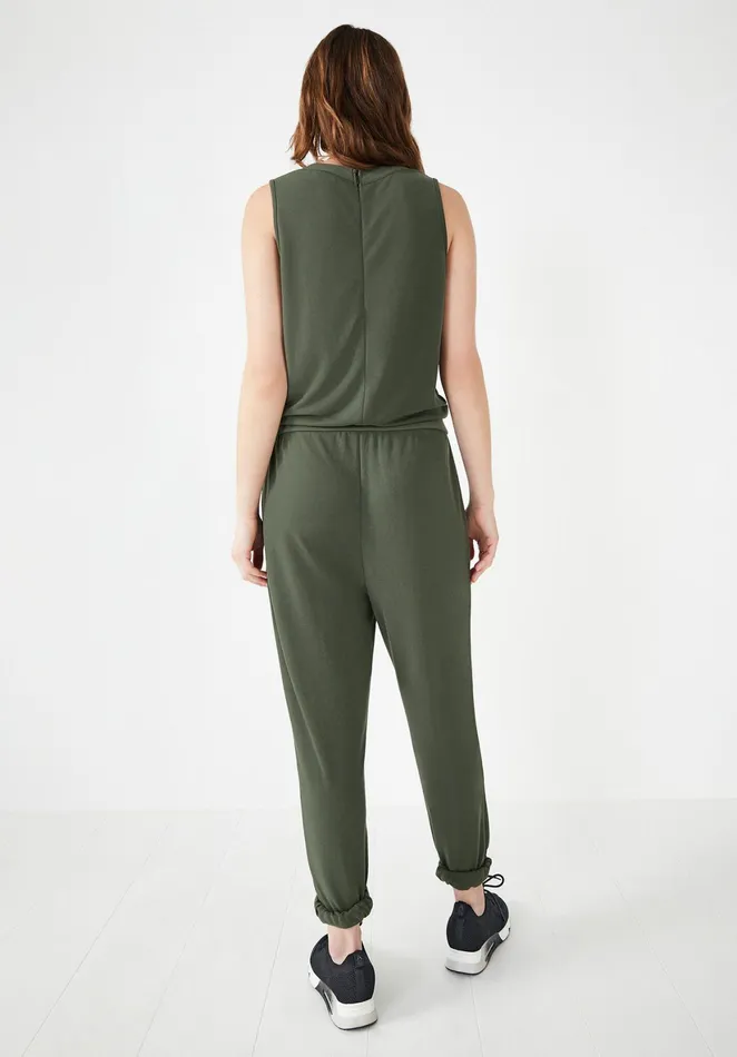 Jumpsuits and Playsuits Women Hush Reina Jersey Jumpsuit Khaki
