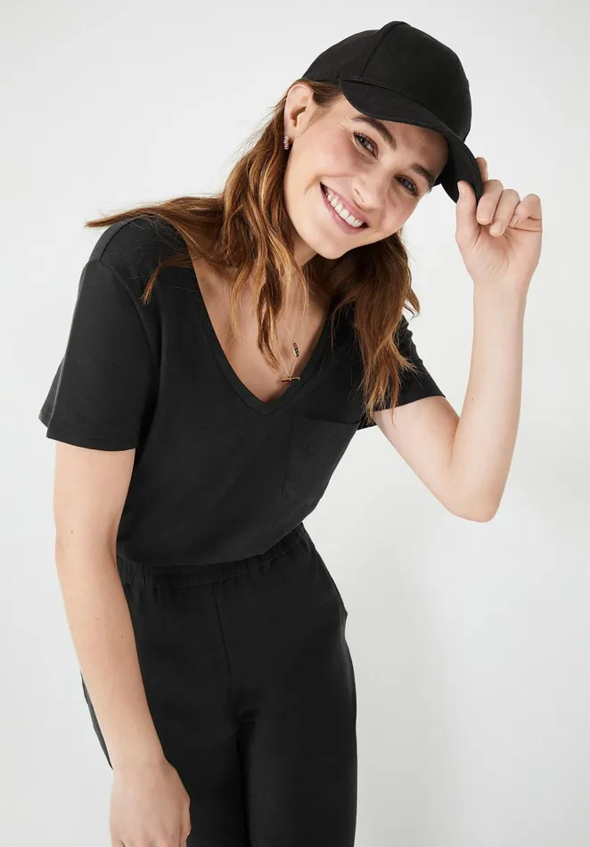 Jumpsuits and Playsuits Women Hush VNeck Jersey Jumpsuit Black