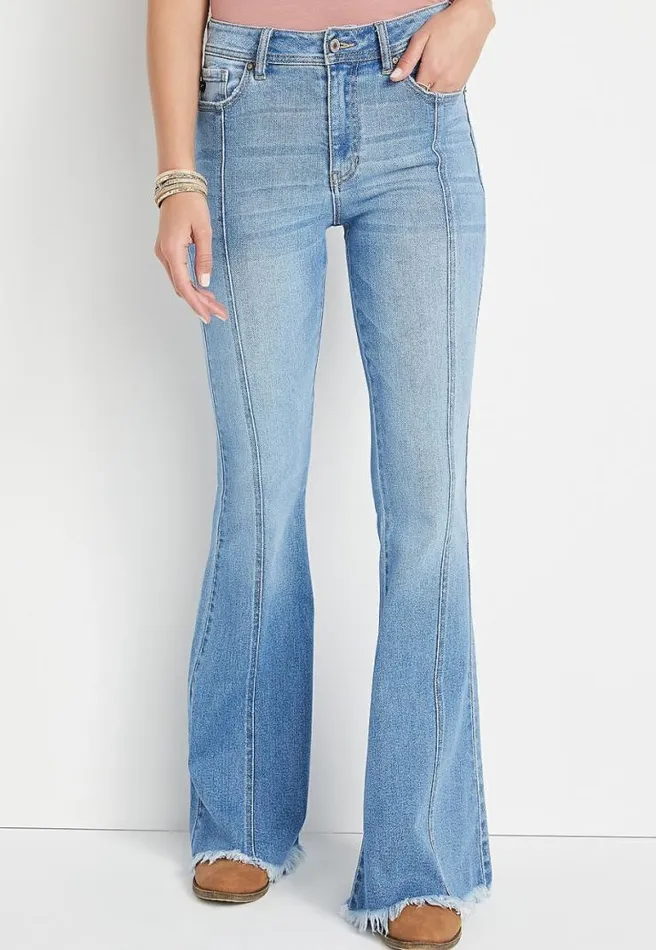 Kancan Flare High Rise Front Seam Jean Women Maurices Jeans