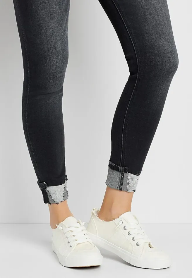 Kancan Washed Destructed Cuffed Skinny Jean Women Maurices Jeans