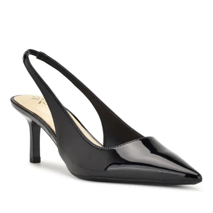 Kately 92159 Slingback Pumps Jet Black Women Nine West Heels Kately 92159 Slingback Pumps Jet Black Women Nine West Heels