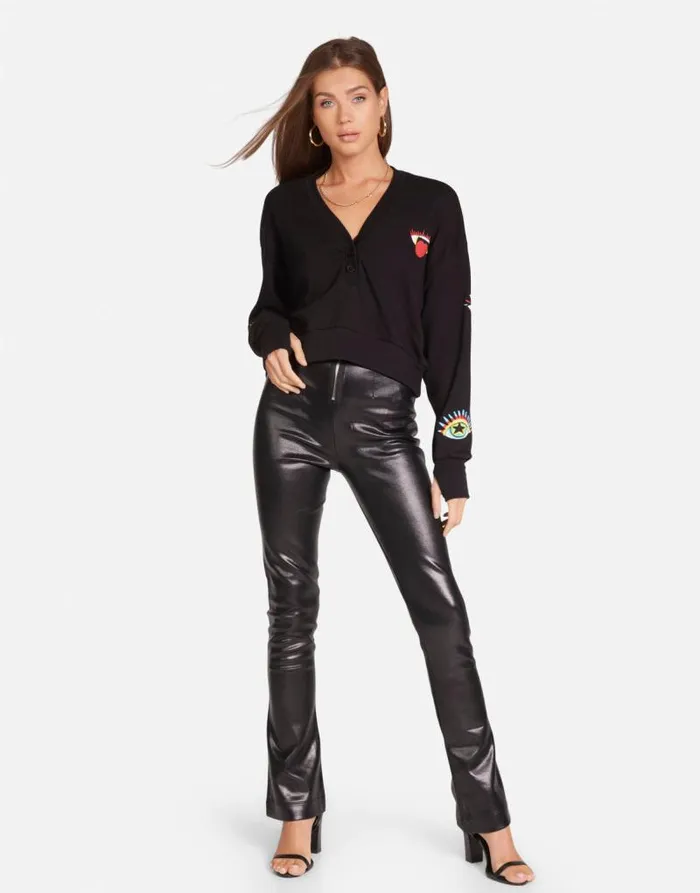 Kathryn Rocker Eye Black Women Lauren Moshi Long Sleeve