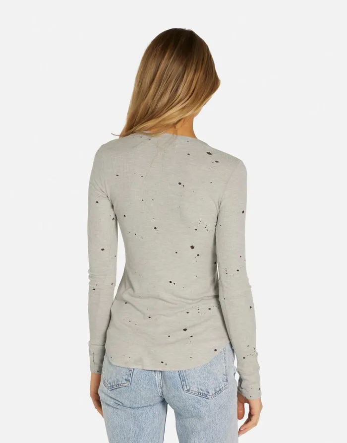 Kaylee Elvis Presley Heather Grey Women Lauren Moshi Long Sleeve