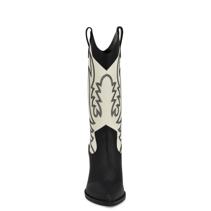 Keeks Western Boot Whiteblack Women Nine West Boots and Booties Keeks Western Boot Whiteblack Women Nine West Boots and Booties