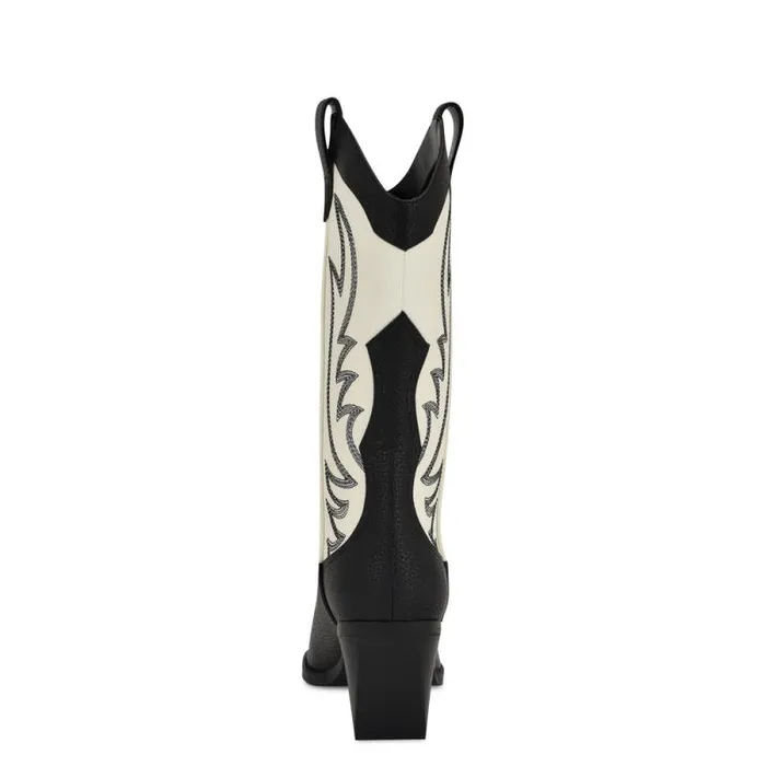 Keeks Western Boot Whiteblack Women Nine West Boots and Booties Keeks Western Boot Whiteblack Women Nine West Boots and Booties