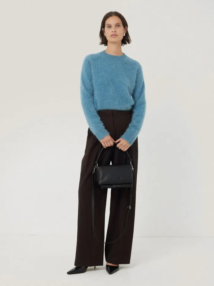 Kemp Crosshatch Trouser Brown Women Jigsaw Trousers