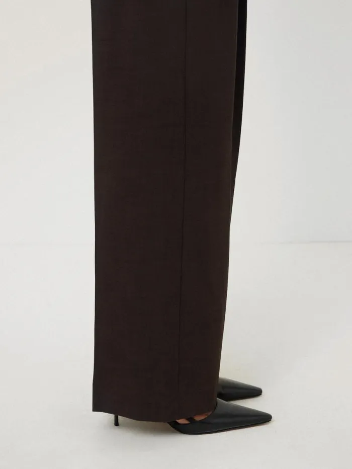 Kemp Crosshatch Trouser Brown Women Jigsaw Trousers