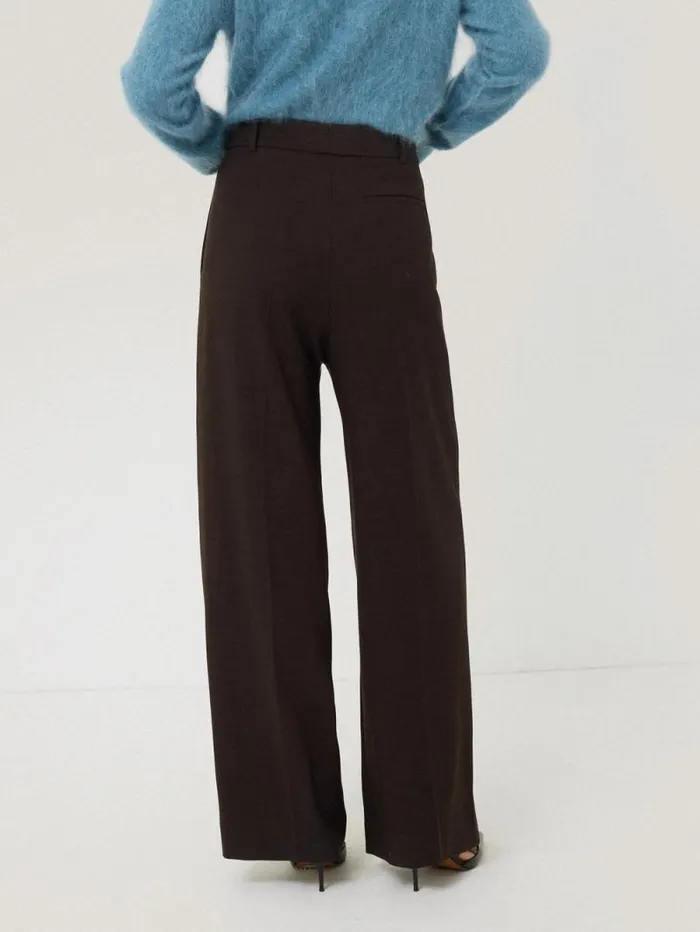 Kemp Crosshatch Trouser Brown Women Jigsaw Trousers