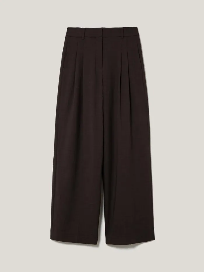 Kemp Crosshatch Trouser Brown Women Jigsaw Trousers