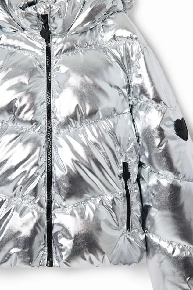 Kids Coats And Jackets Desigual Metallic Padded Coat